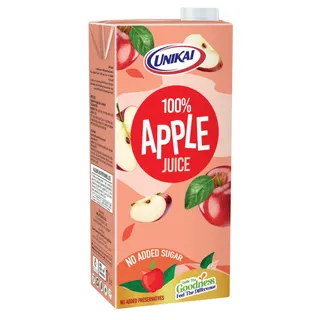 Unikai Apple UHT Juice No Added Sugar, 1L