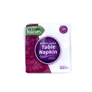 Falcon Napkin Paper, 30x30cm (1 Pack x 100 Sheets)