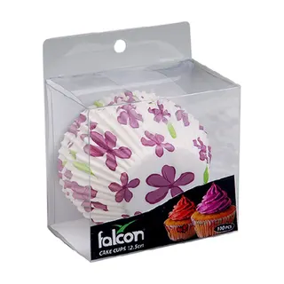 Falcon 100-Piece Floral Printed Cake Cups 12.5cm