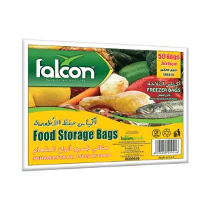 Falcon Food Storage Bags Small, 36x15cm, 50 Pieces