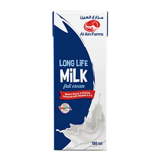 Al Ain Long Life Full Cream Milk 180Ml