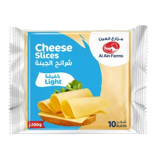 Al Ain Farms Light Cheese Slices, 200g