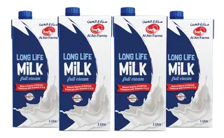 Al Ain Farms Uht Full Cream Milk, 4x1L