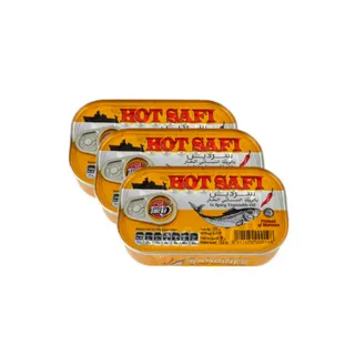 Safi Sardine In Vegetable Oil Spicy, 3x120g