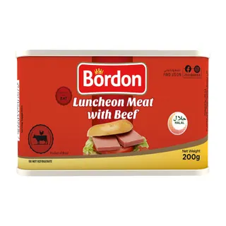 Bordon Luncheon Meat with Beef, 2x200g