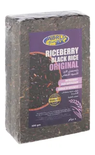 World Recipes Original Riceberry Black Rice, 500g