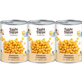 Farm Fresh Premium Chickpeas, 3x400g