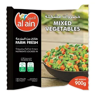 Al Ain Frozen Mixed Vegetables, 900g
