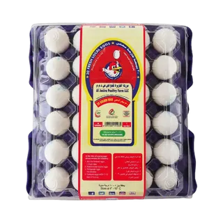 Al Jazira White Medium Golden Eggs, 30 Pieces
