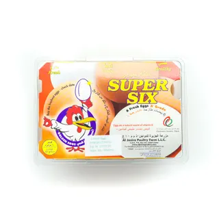 Golden Eggs Super Six Eggs Box, 6 Pieces
