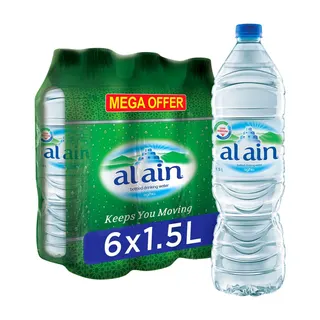 Al Ain Bottled Drinking Water, 6x1.5L