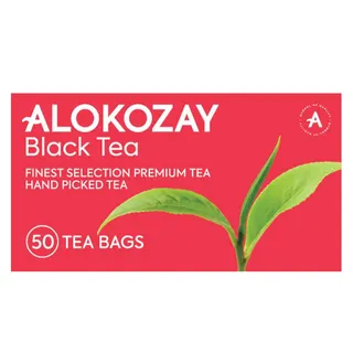 ALOKOZAY BLACK TEA 50 TEA BAGS