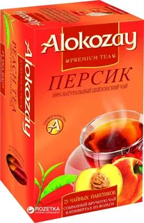 Alokozay Peach Tea Bag Heat Seal Sachets 25'S
