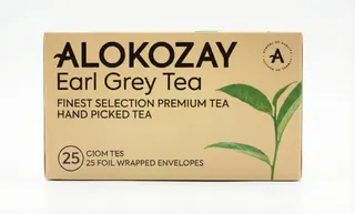 Alokozay Earl Grey Tea - 25 Tea Bags in Individual Foil Wrapped Envelopes