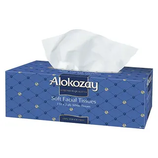 Alokozay 2 Ply Soft Facial Tissue, 150 Sheets