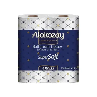ALOKOZAY BATHROOM TISSUE 200X2PLY 4ROLL