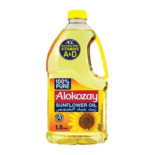Alokozay 100% Pure Sunflower Oil - 1.5 Ltrs