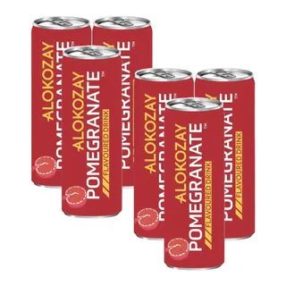 Alokozay Pomegranate Flavoured Drink Can, 6x250ml