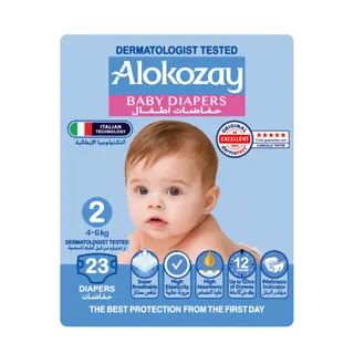 Alokozay Baby Diapers 2, 23 Diapers