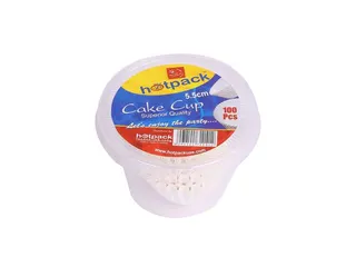 Hotpack 9.5cm White Cupcake Paper