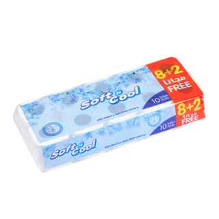 Soft N Cool Toilet Roll, 400sheets 8+2 Rolls Free