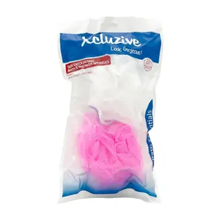 Xcluzive Assorted Color Skin Exfoliating Bath & Shower Sponges, 2 Pieces