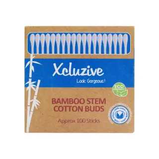 Xcluzive Bamboo Stem Cotton Buds, 100 Pieces