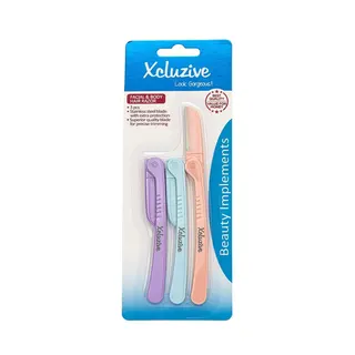 Xcluzive Facial & Body Hair Razor, 3 Pieces
