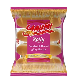 Yaumi Rolly Plain Sandwich Bread, 4x70g