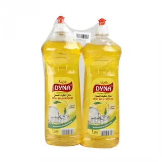 Dyna Dish Washing Liquid with Lemon, 2 Pieces X 1 L