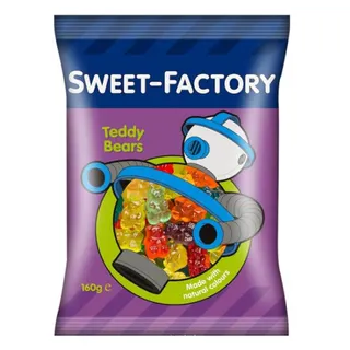 Sweet-Factory Teddy Bears Jelly Candy Bag, 160g