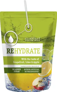 Sun Blast Rehydrate No Added Sugar Grape-Fruit-Lime Juice 200 ml