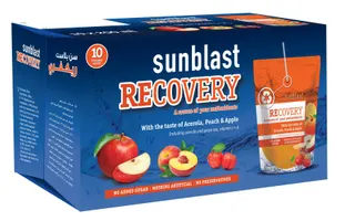 Sun Blast Recovery Vitamin Water with the taste of Peach, 10x200ml