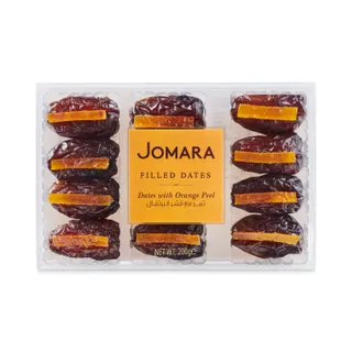 Jomara Dates with Orange Peel, 200g