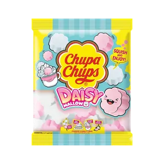Chupa Chups Daisy Mallow Strawberry & Vanilla Flavor Marshmallow, 140g