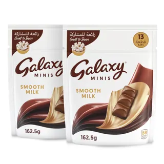 Galaxy Minis Smooth Milk Chocolate Bar, 2x162.5g