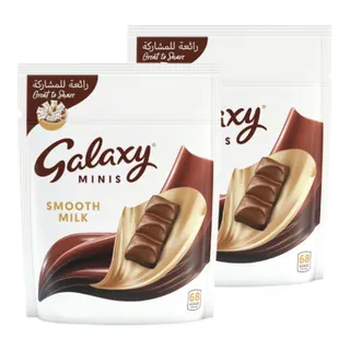Galaxy Smooth Milk Chocolate Minis, 2x137.5g