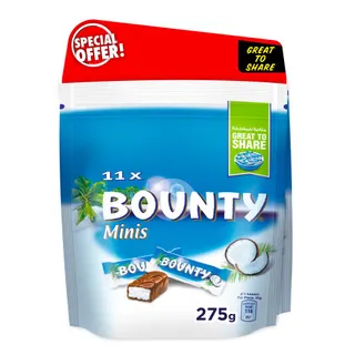 Bounty Minis Coconut Chocolate Bars, 2x275g