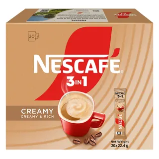 Nescafe 3-in-1 Creamy Latte Coffee Mix Sachets, 20x22.4g