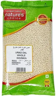 Natures Choice Lentils Urad Dal Whole Without Skin, 500G