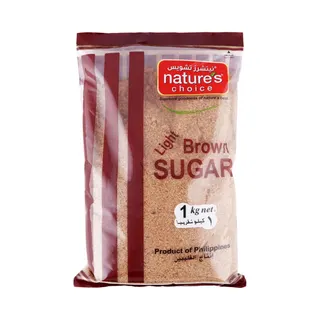 Natures Choice Raw Light Brown Sugar 1KG