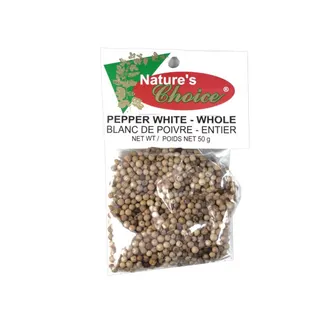Natures Choice White Pepper Whole, 100G