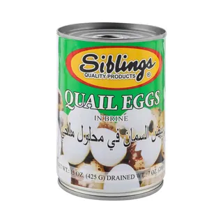 Siblings Quail Eggs in Brine, 425g