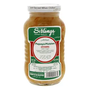 Siblings Papaya Pickles, 340g
