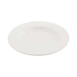 Royalford RF4490 Melamine White Pearl Deep Plate, 10Inch
