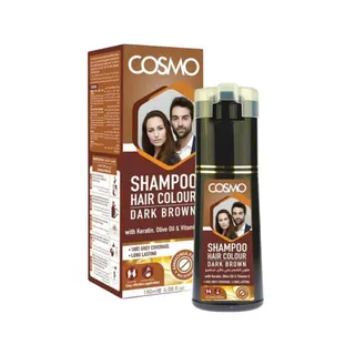 Cosmo Natural Dark Brown Shampoo Hair Colour, 180ml