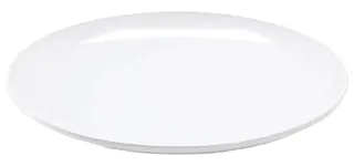 Royalford White 14 Inch Melamine Rice Plate, 1 Piece