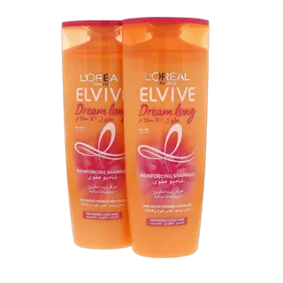 L'Oreal Paris Elvive Dream Long Shampoo Reinforcing for Weakened Long Hair, 2x400ml