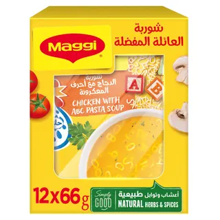 Maggi Chicken with ABC Pasta Soup, 12x66g