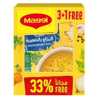 Maggi Chicken Noodle Soup Sachets, 4x60g